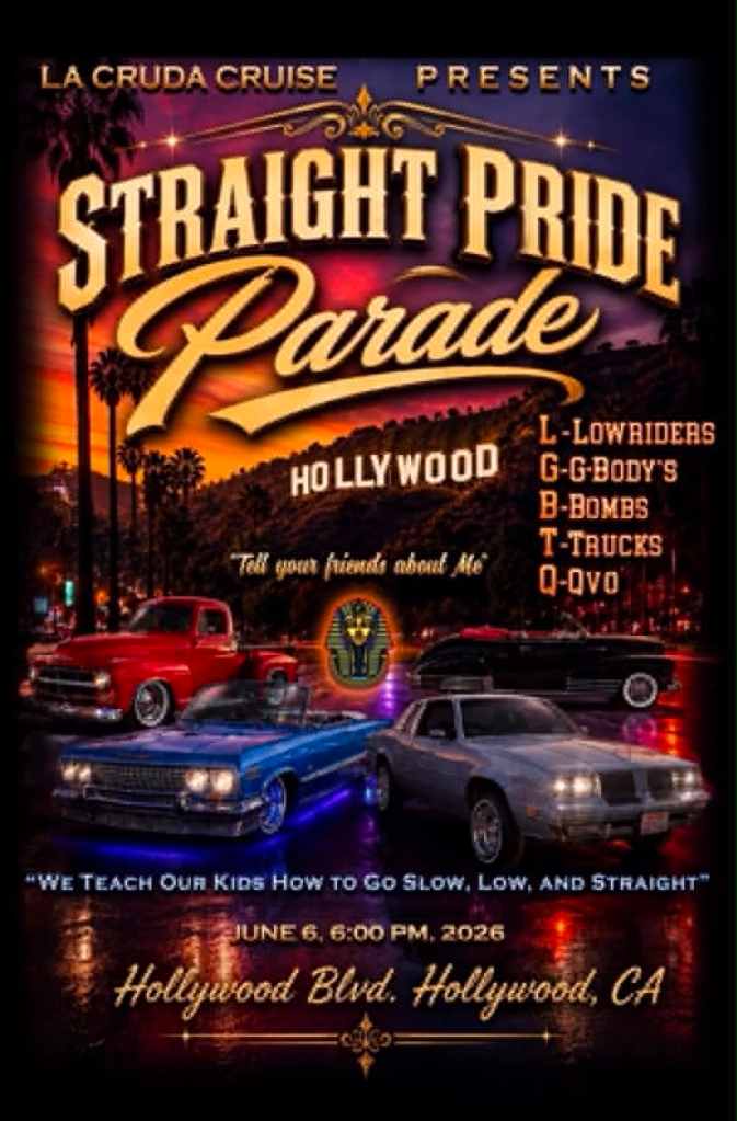 Flyer for Straight Pride Parade.